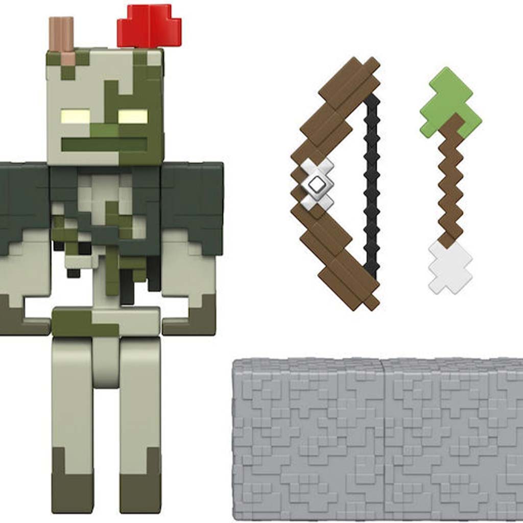 Minecraft: Bogged karakter játékfigura kiegészítőkkel - Mattel kép 2