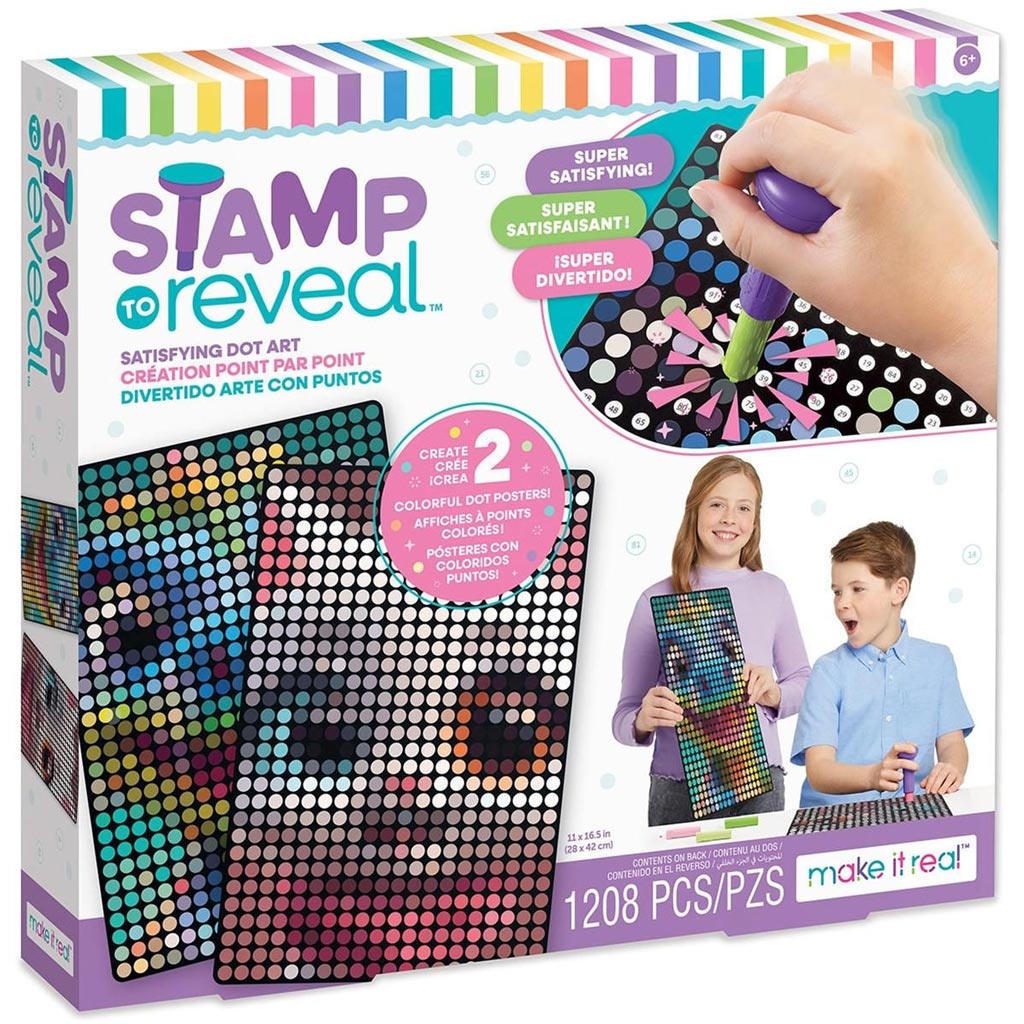 Make It Real: Matrica Pöttyöző nyomda, 2 db-os, cica-mica és dinó