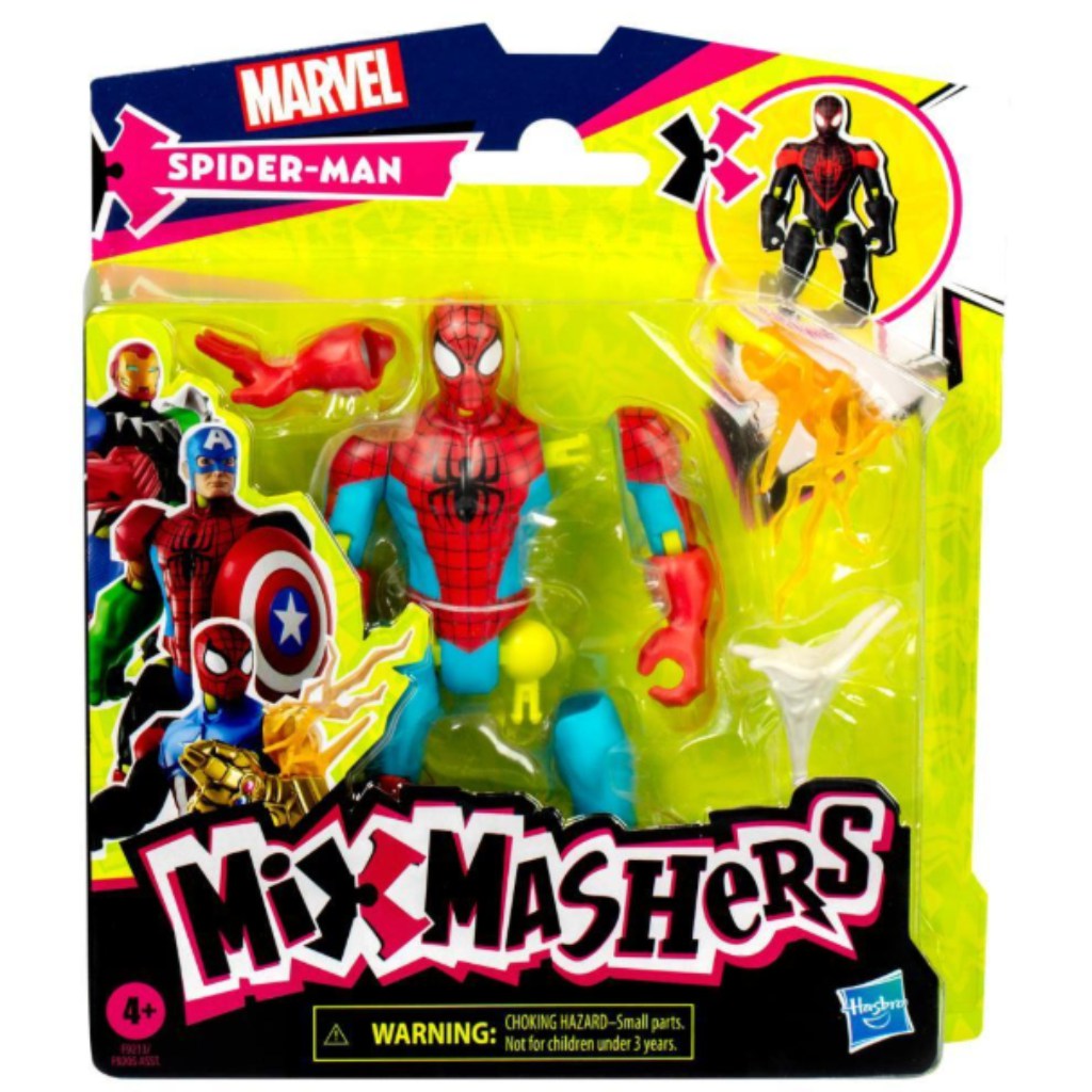 Marvel Mix Mashers: Bosszúállók Pókember figura kiegészítőkkel - Hasbro