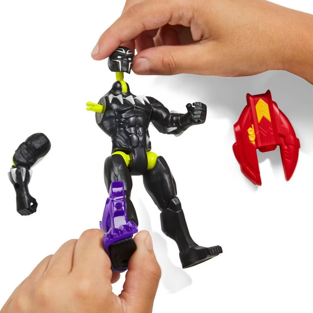 Marvel Mix Mashers: Bosszúállók Fekete Párduc figura kiegészítőkkel - Hasbro kép 3