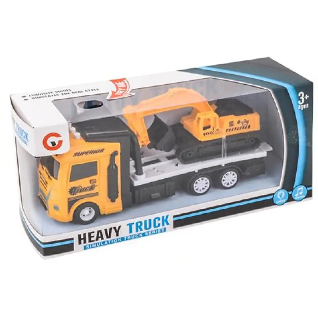 Tréler munkagéppel fény és hangeffektekkel