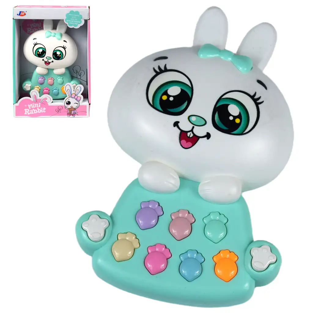 Mini, a zenélő nyuszi bébijáték