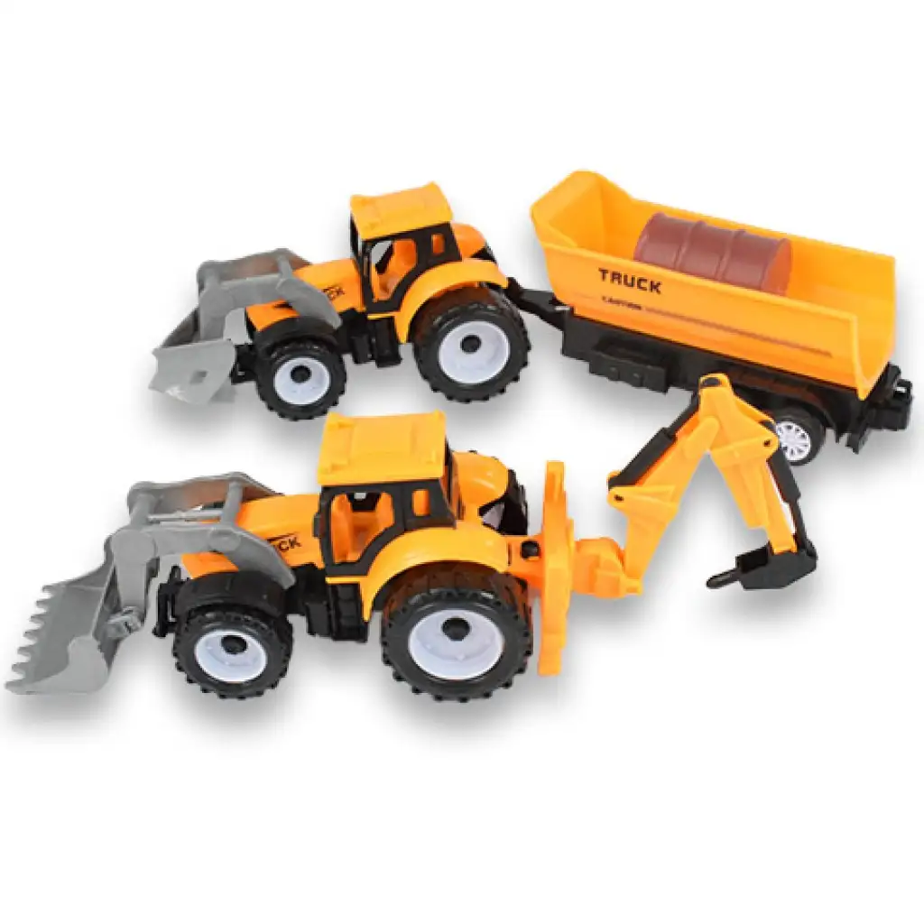 Engineering Truck: 2 részes munkagép szett traktorokkal, utánfutóval és vésővel kép 2