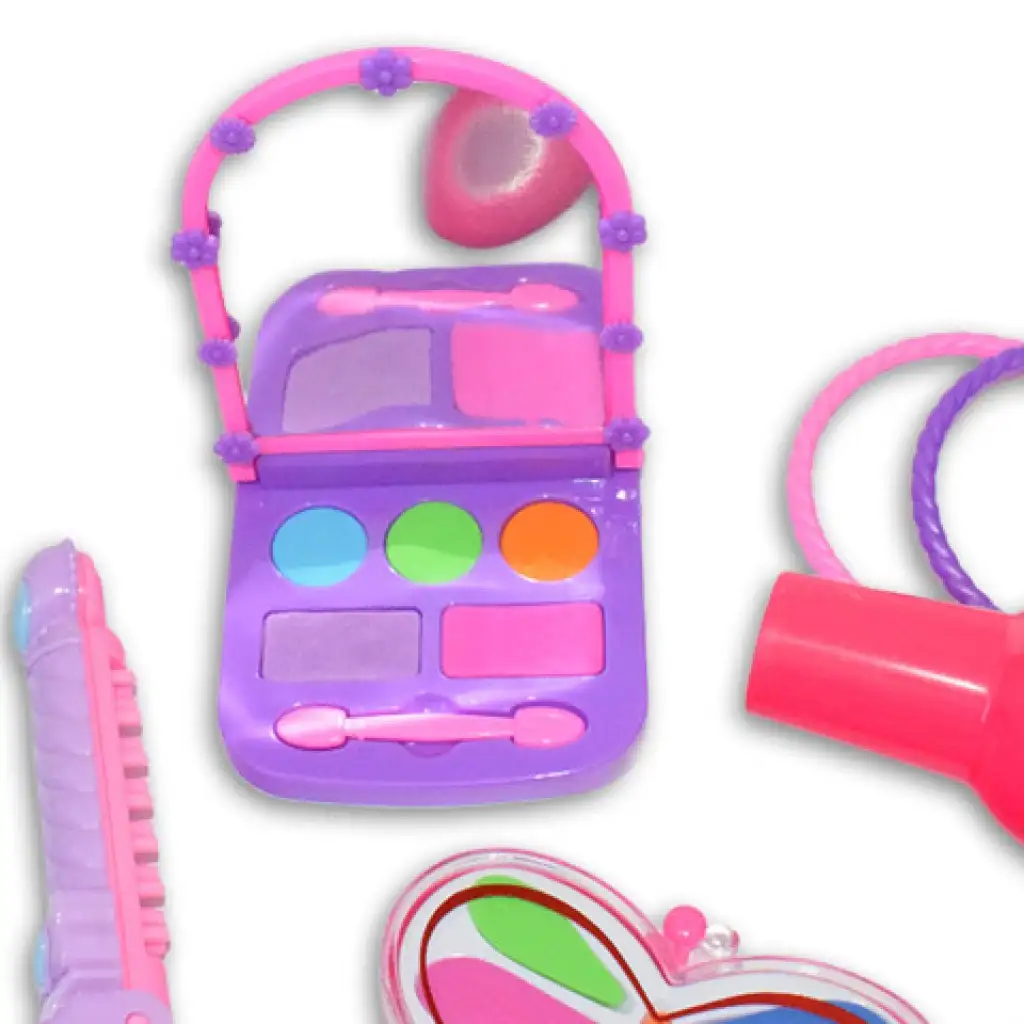 Vouge Girl - Rózsaszín 9 részes szépség szett játék sminkpalettákkal, hajszárítóval és kiegészítőkkel kép 2