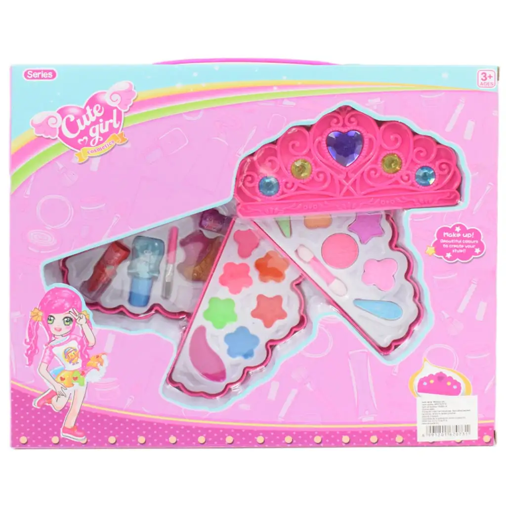 Cute Girl: Koronás 3 szintes sminkpaletta kép 6
