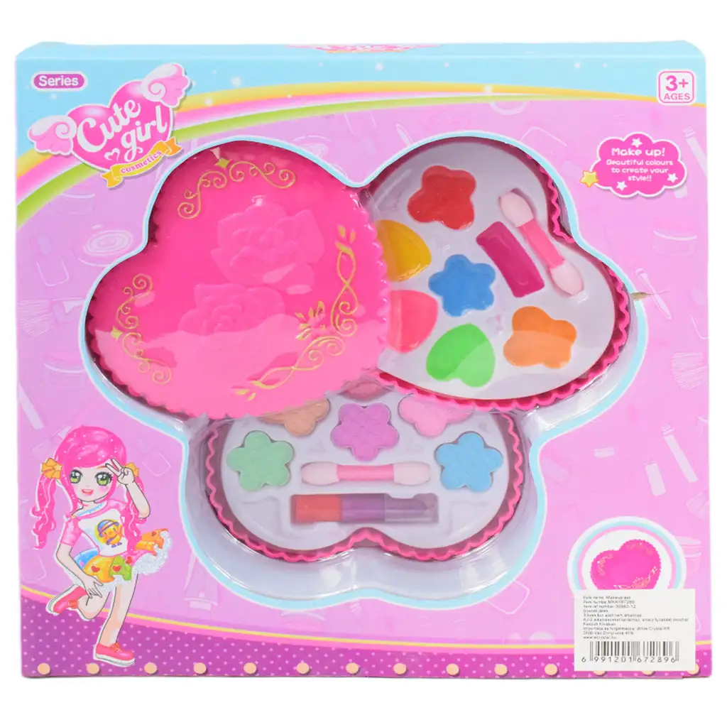 Cute Girl: Szív formájú kétszintes sminkpaletta kép 5