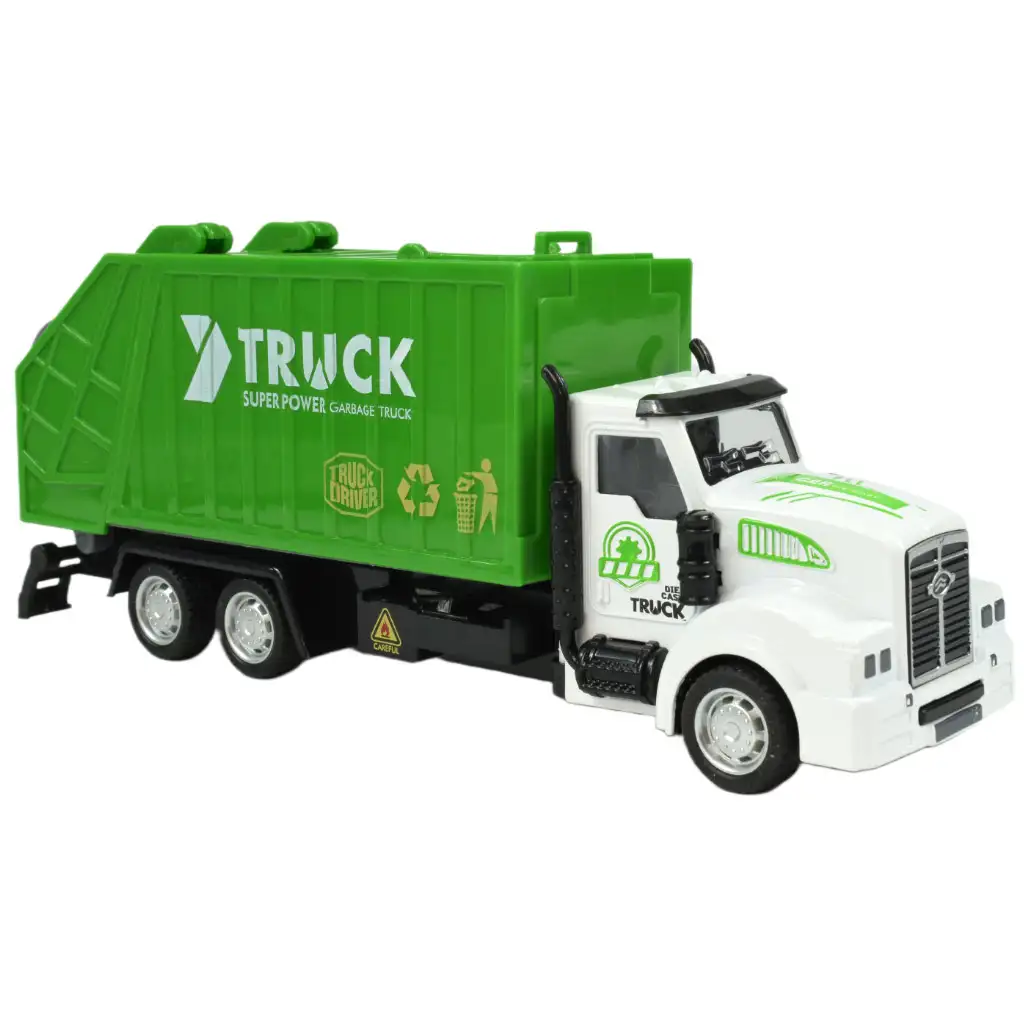 City Truck: Lendkerekes szelektívhulladék gyűjtő teherautó 22cm kép 2