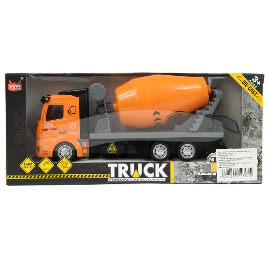 Truck Team: Lendkerekes betonkeverő teherautó 20cm kép 5