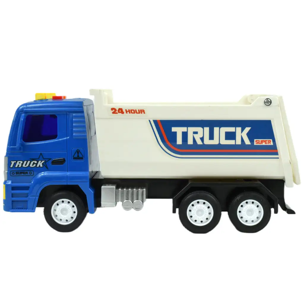 Super Truck: Lendkerekes kék teherautó 23cm kép 2