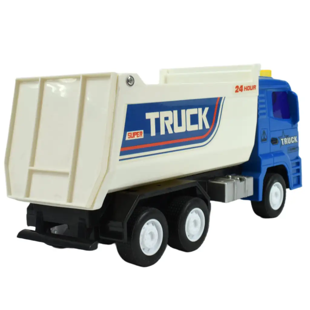 Super Truck: Lendkerekes kék teherautó 23cm kép 4