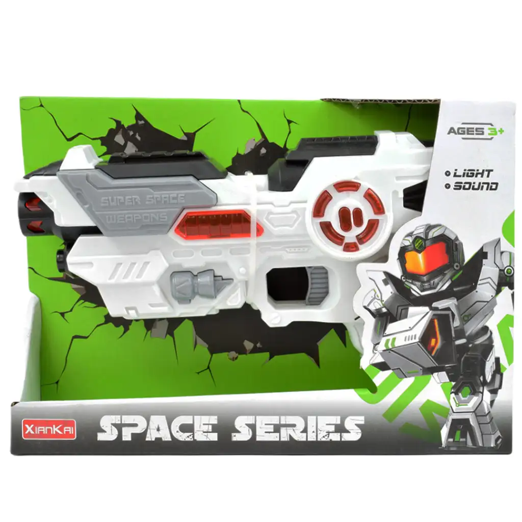 Space Series: Űrfegyver támasztékkal, fénnyel és hanggal 25cm kép 5