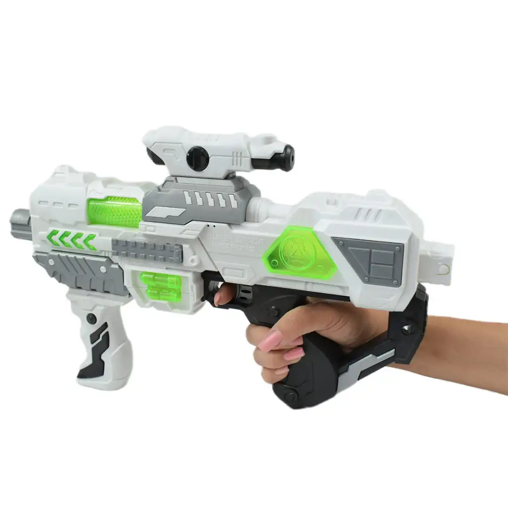 Space Series: Űrfegyver fénnyel és hanggal, támasztékkal és célzóval 40cm kép 5