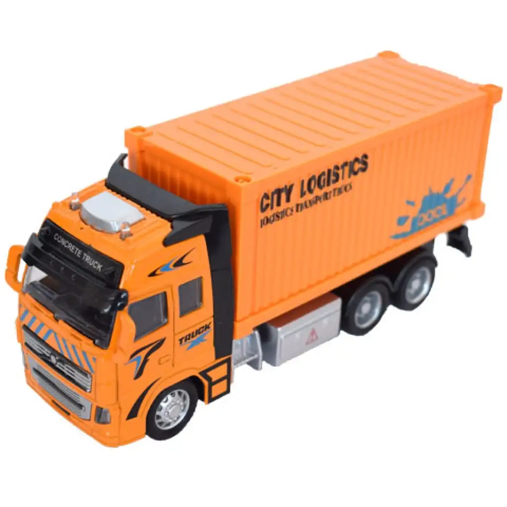 Konténeres teherautó jármű fénnyel kétféle változatban 1/38 kép 2