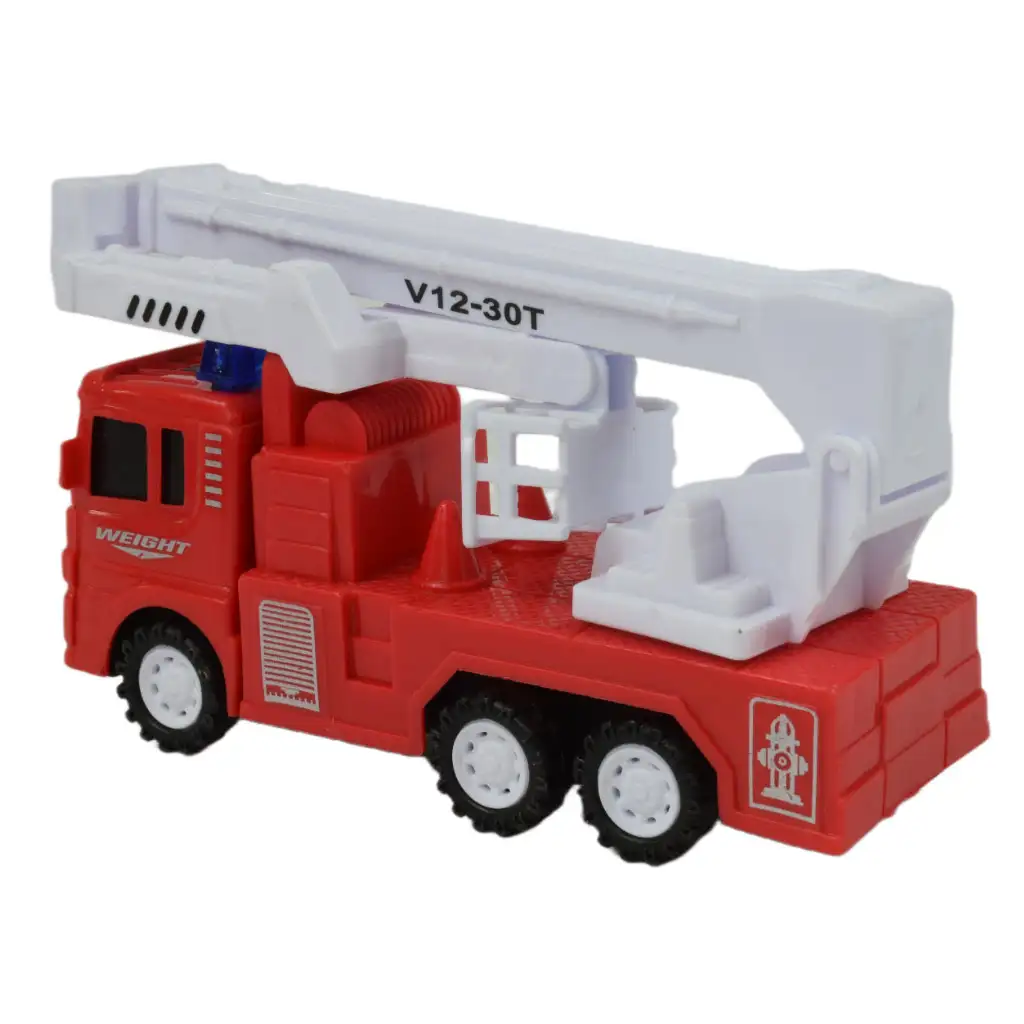 Fire Truck: Lendkerekes tűzoltóautó többféle változatban 13cm kép 3