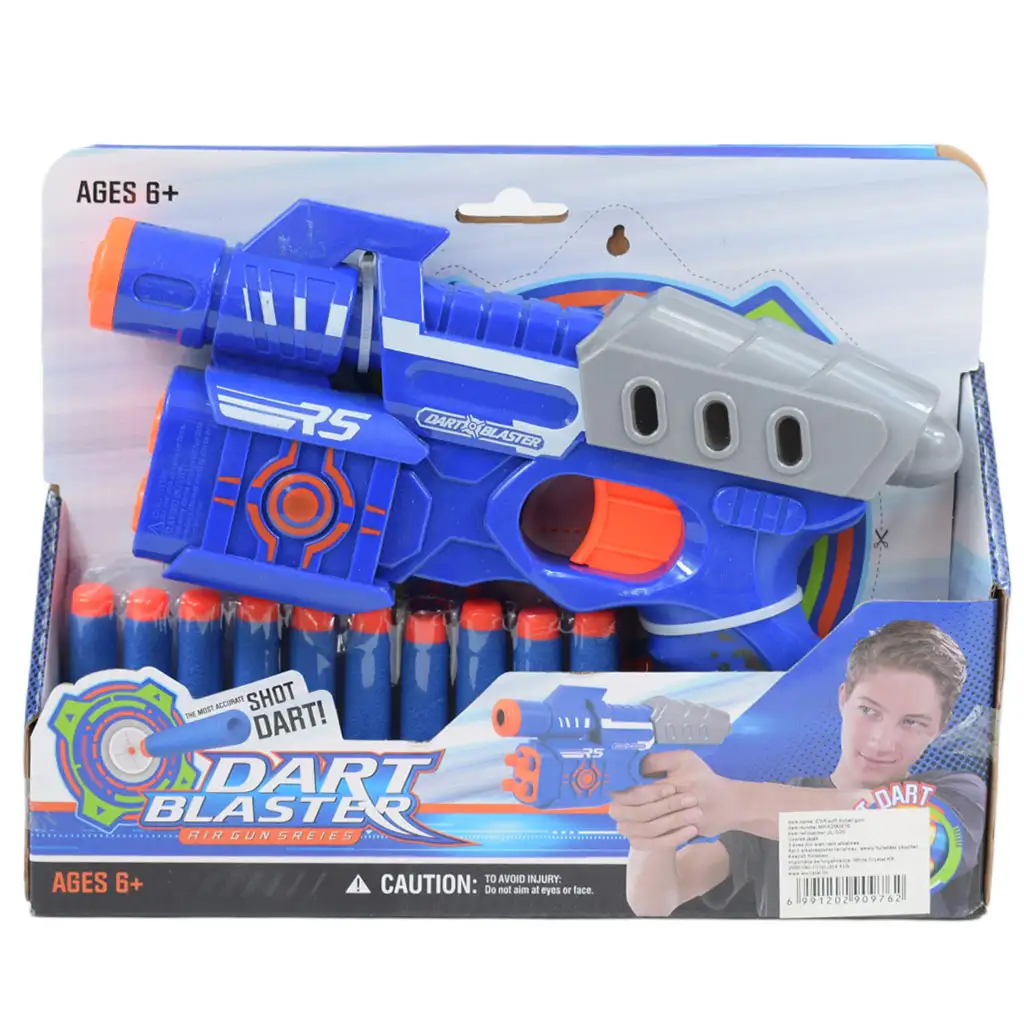 Dart Blaster: Manuális szivacslövő fegyver 18 méteres lövő távolsággal 24cm kép 6