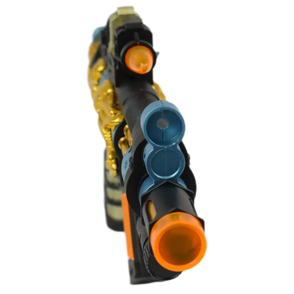 Super Weapons: Gépfegyver sárkányos mintával, fénnyel és hanggal 33cm kép 2