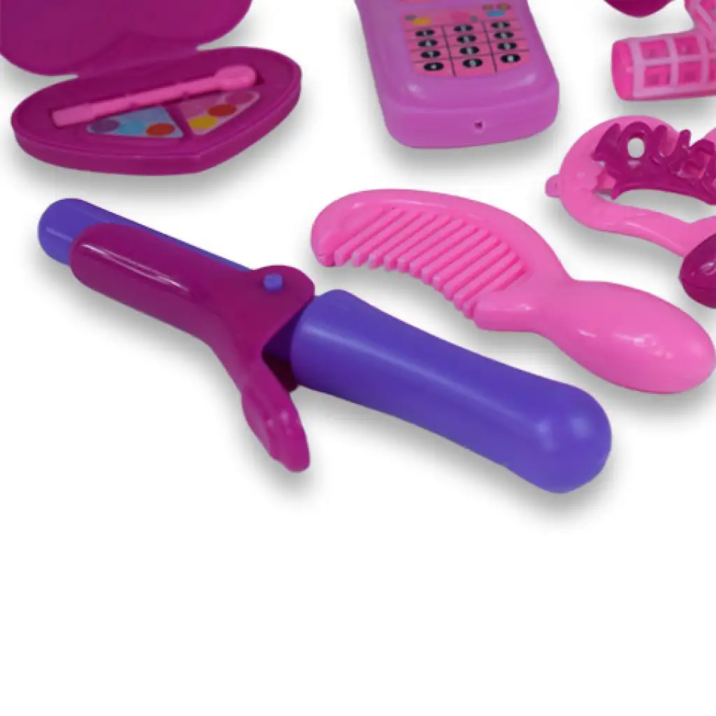 Vouge Girl: 10 részes szépség szett cipővel, telefonnal és fodrász kellékekkel kép 5