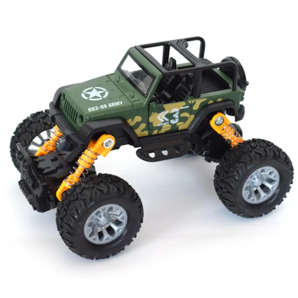 Off-Road hátrahúzós szürke terepjáró 1/32 kép 4