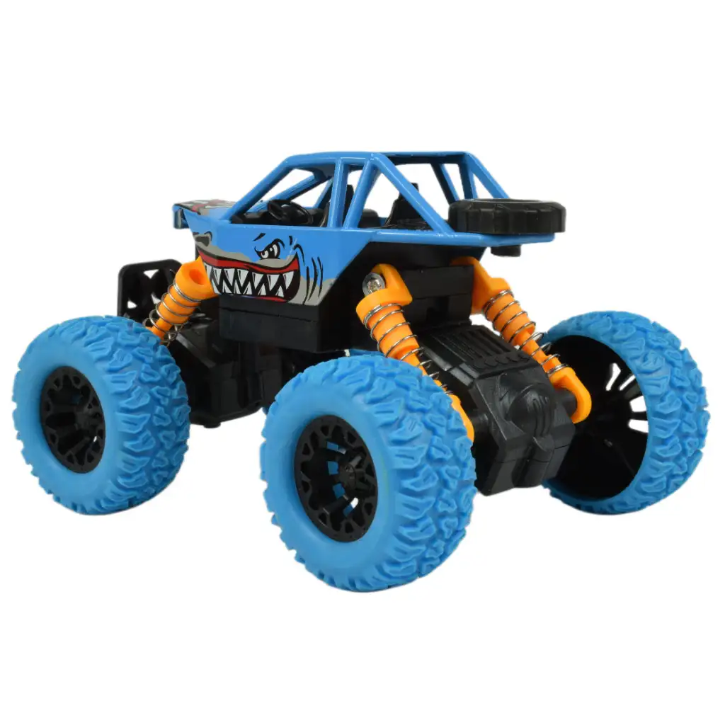 Big Foot Series: Lendkerekes cápás offroad terepjáró autó kétféle változatban 13cm kép 8