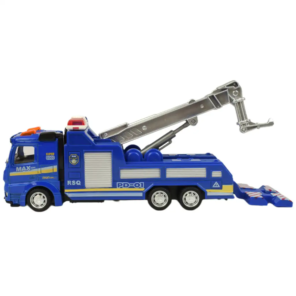 Police Set: Lendkerekes rendőrségi teherautó fénnyel és hanggal többféle változatban 19cm 1db kép 13