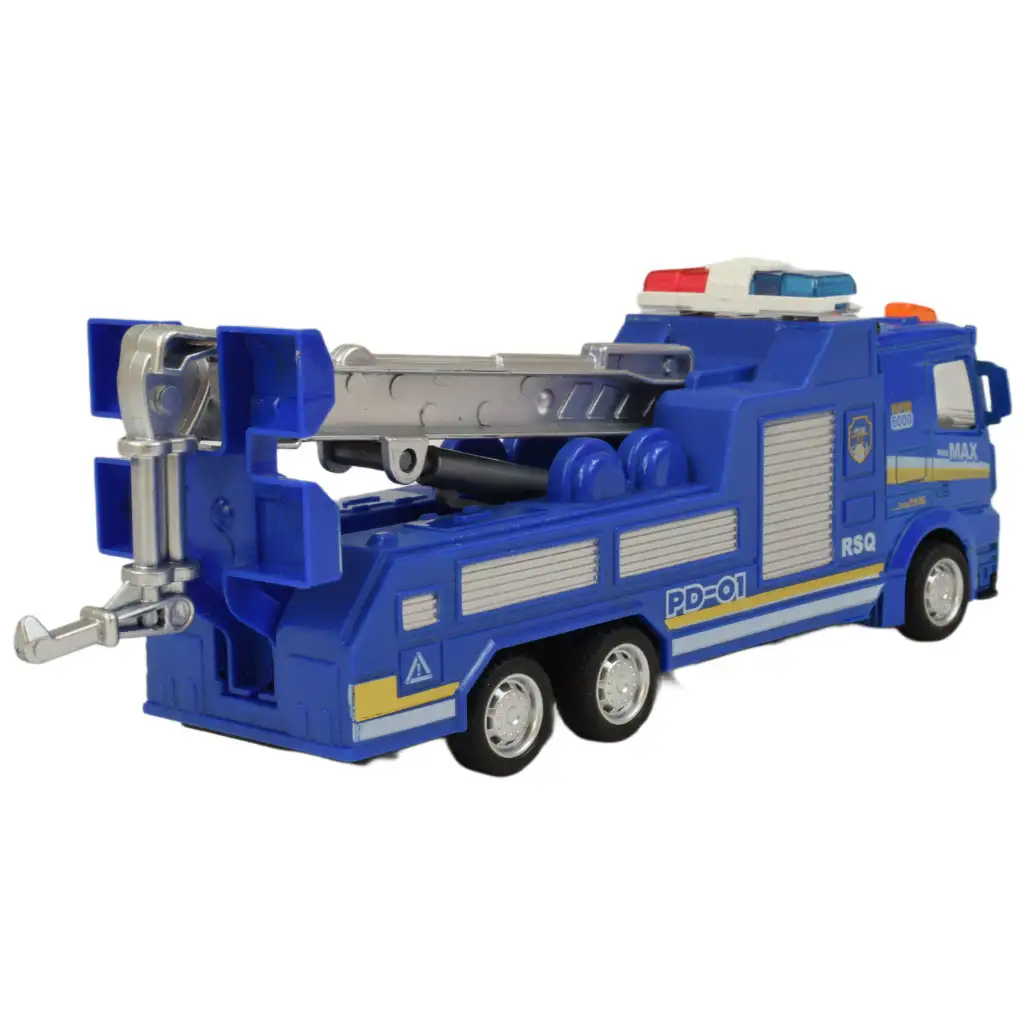 Police Set: Lendkerekes rendőrségi teherautó fénnyel és hanggal többféle változatban 19cm 1db kép 15