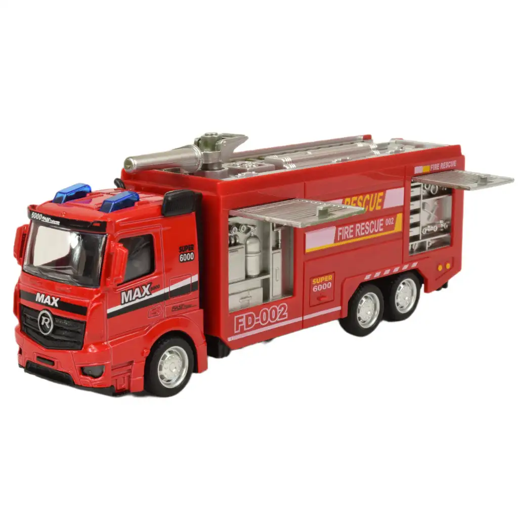 Fire Rescue: Lendkerekes tűzoltósági kamion fénnyel és hanggal többféle változatban 19cm 1db kép 7