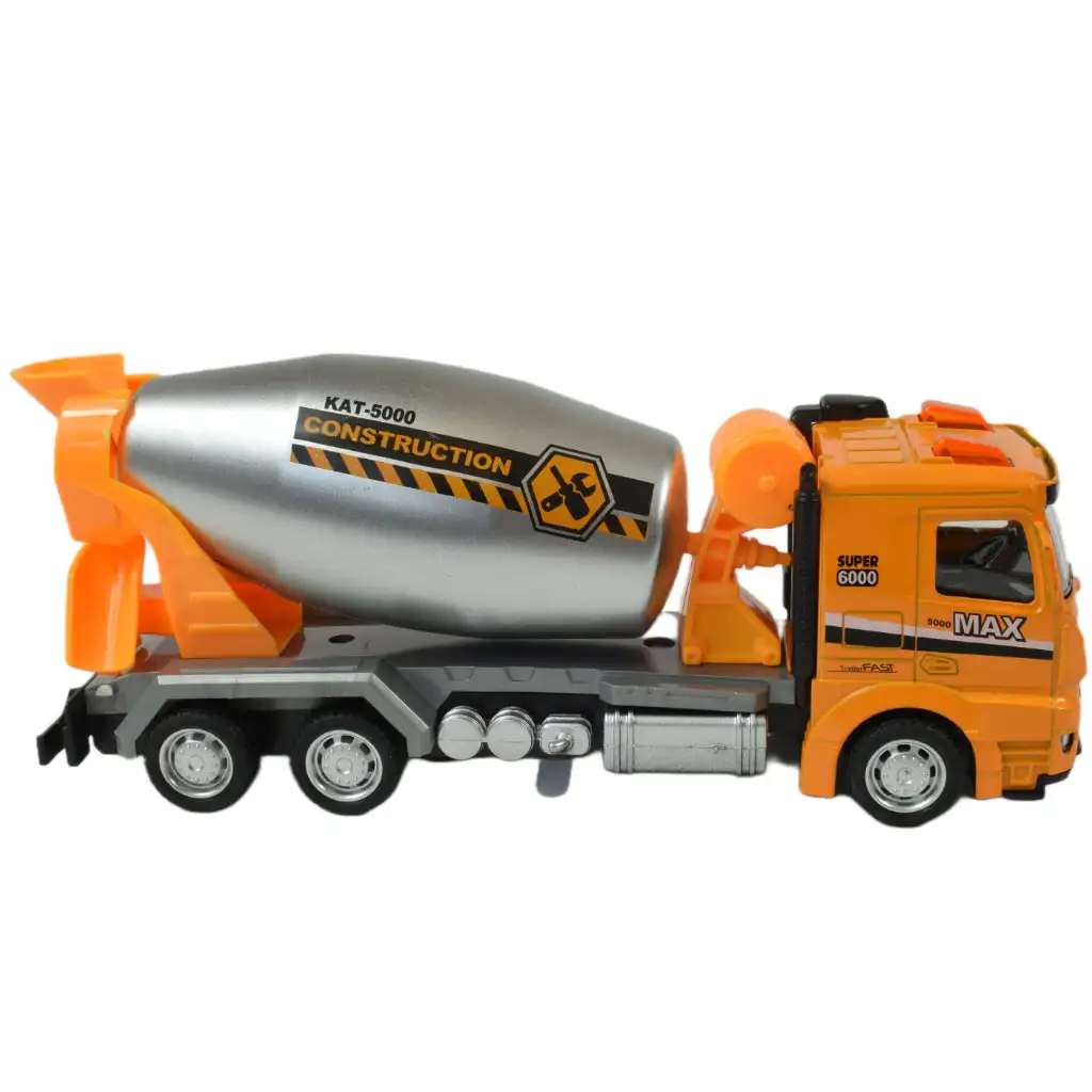 Service Team: Építőipari lendkerekes teherautó fénnyel és hanggal többféle változatban 20cm kép 11