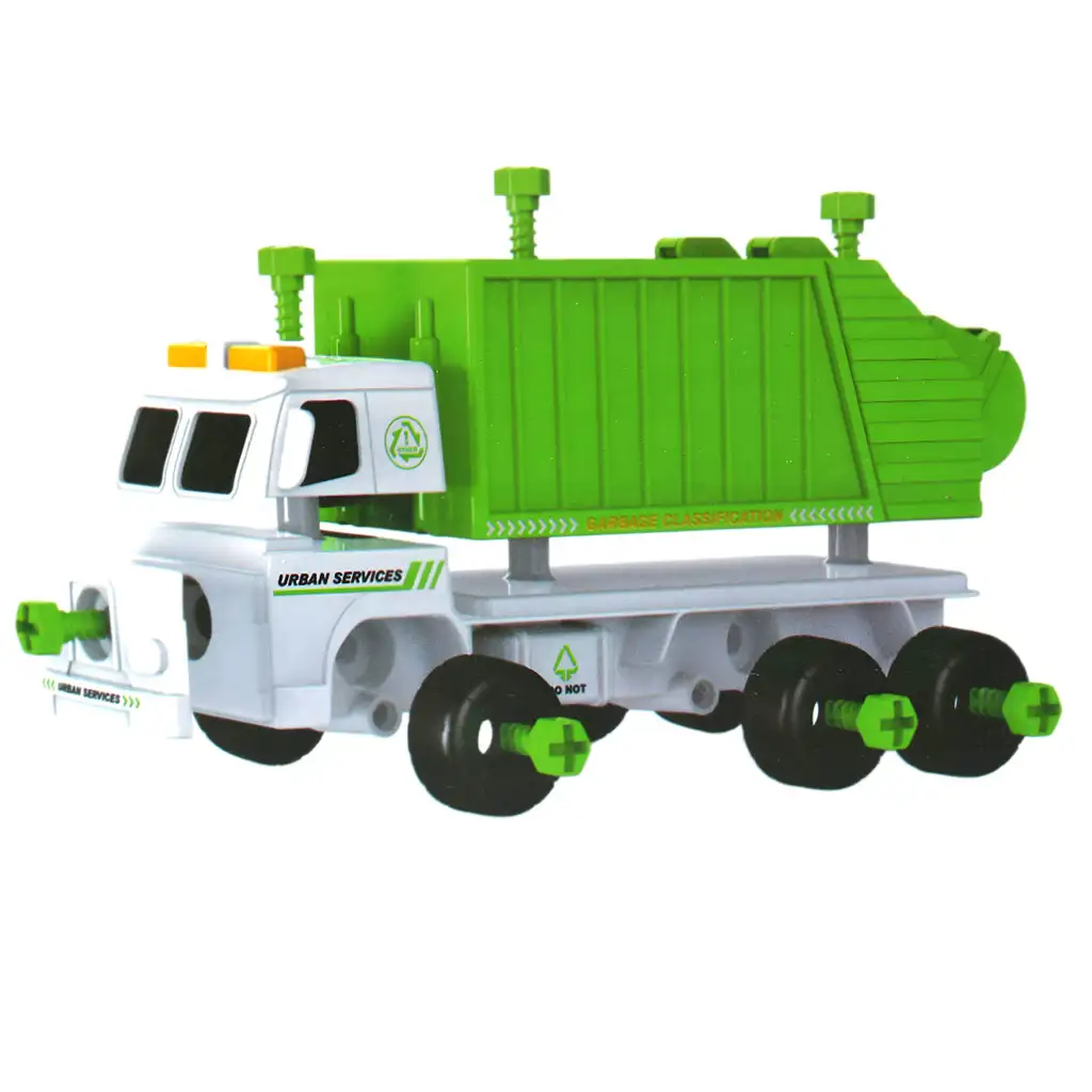 Urban Services: Szétszerelhető tartályos kamion szerszámokkal és hanggal 20cm kép 7