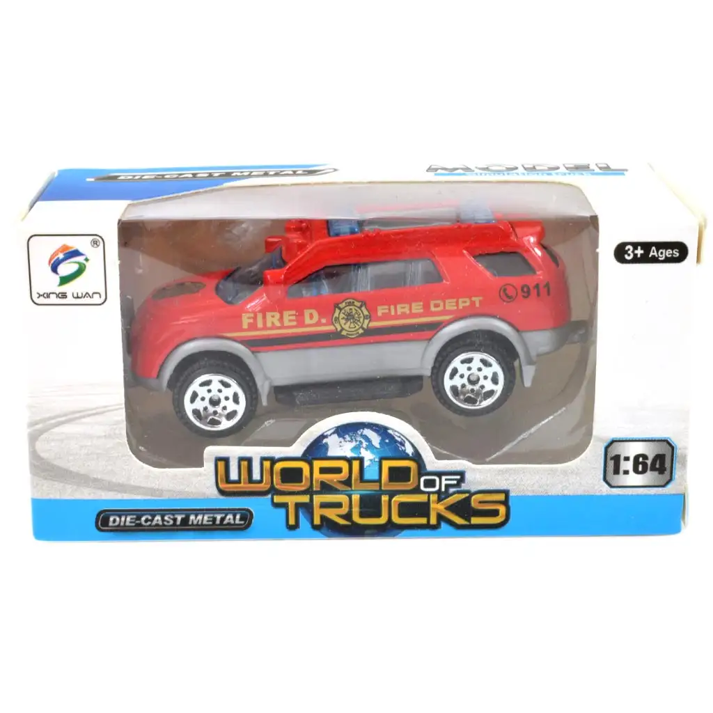 World of Trucks: Tűzoltósági kisautó többféle változatban 7cm kép 6