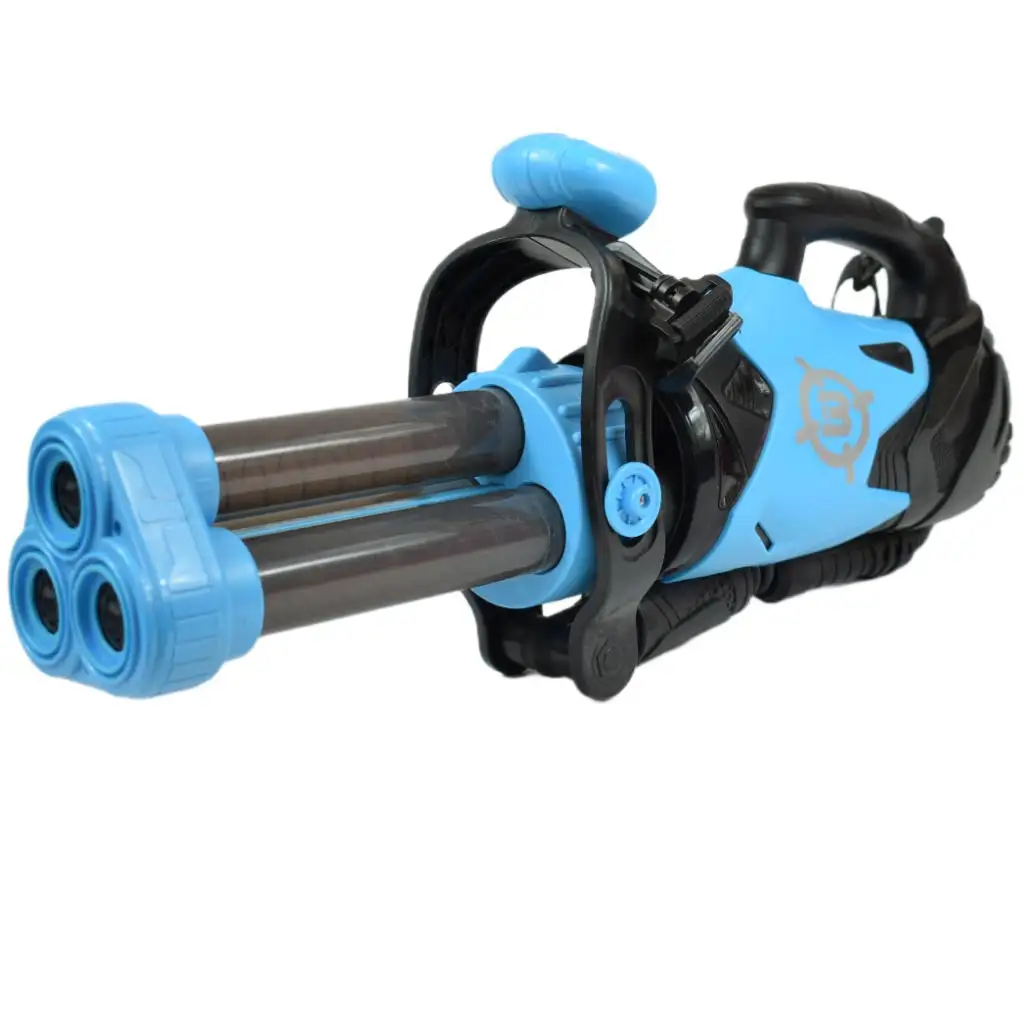 Power Popper Gun: Háromlövetű szivacslövő fegyver szivacsgolyókkal 55cm kép 2