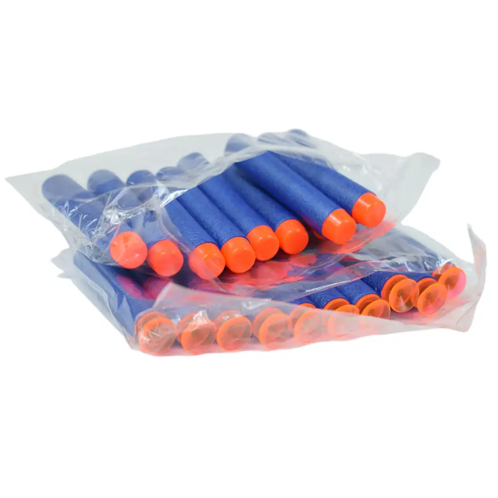 Soft Bullet Gun: Elektromos forgótáras szivacslövő gépfegyver töltényekkel 55cm kép 6