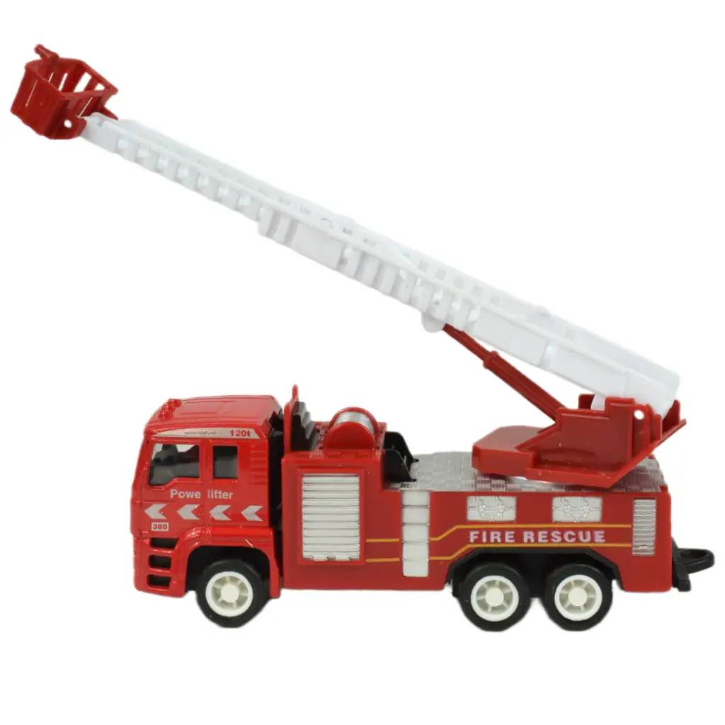 Fire Rescue Team: 4 db-os fém tűzoltóautó szett kép 9