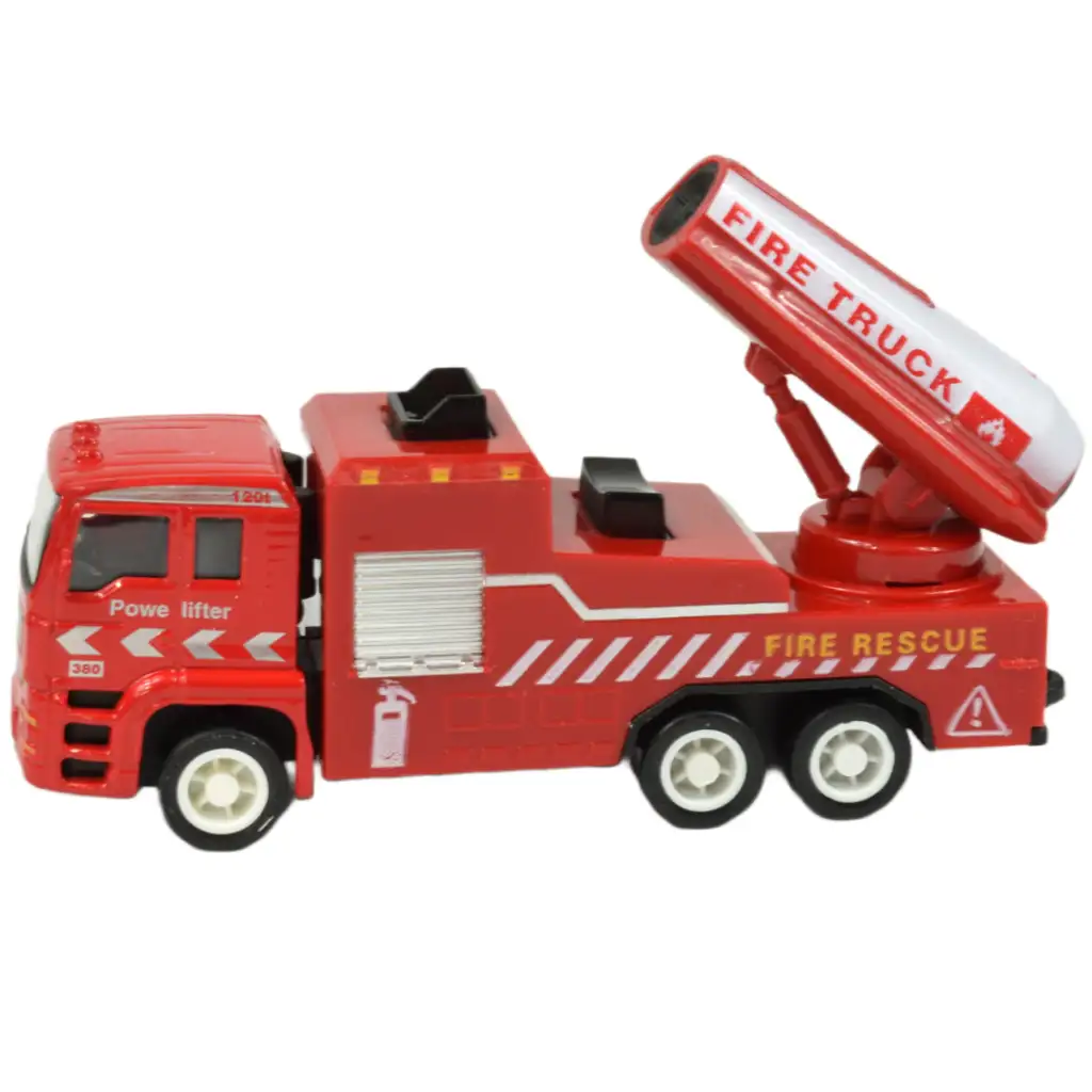 Fire Rescue Team: 4 db-os fém tűzoltóautó szett kép 5