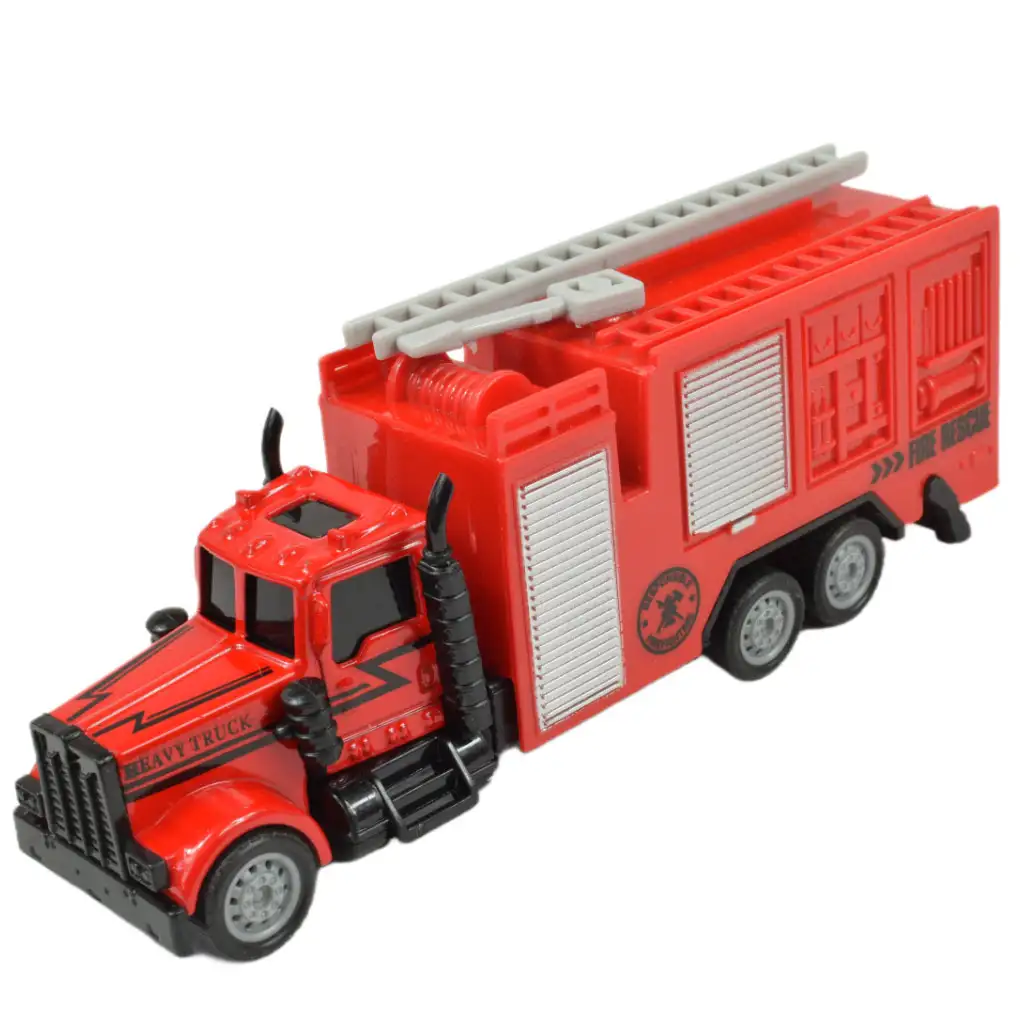 Fire Squad: Tűzoltó teherautó lendkerekes kialakítással kétféle változatban 1db kép 7