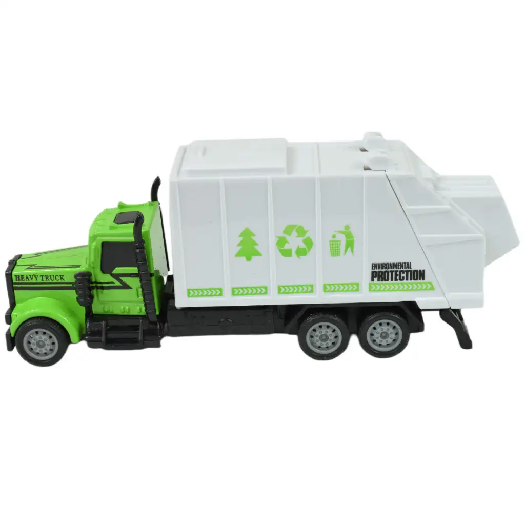 City Squad: Szemétszállító teherautó lendkerekes kialakítással kétféle változatban 1db kép 3