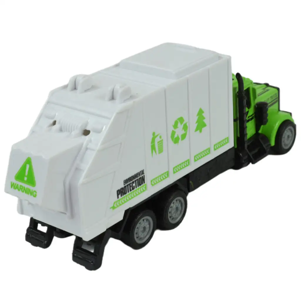 City Squad: Szemétszállító teherautó lendkerekes kialakítással kétféle változatban 1db kép 5
