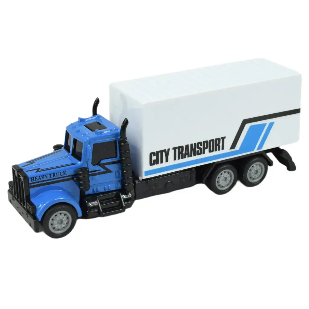 City Squad: Szállító teherautó lendkerekes kialakítással kétféle változatban 1db kép 7