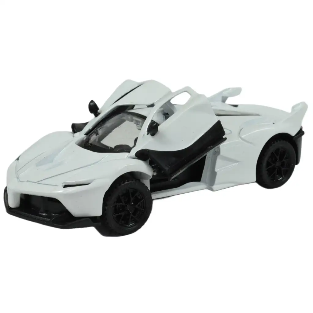 Die-Cast: Fém luxus sportautó nyitható ajtóval, többféle változatban 12cm 1db kép 15