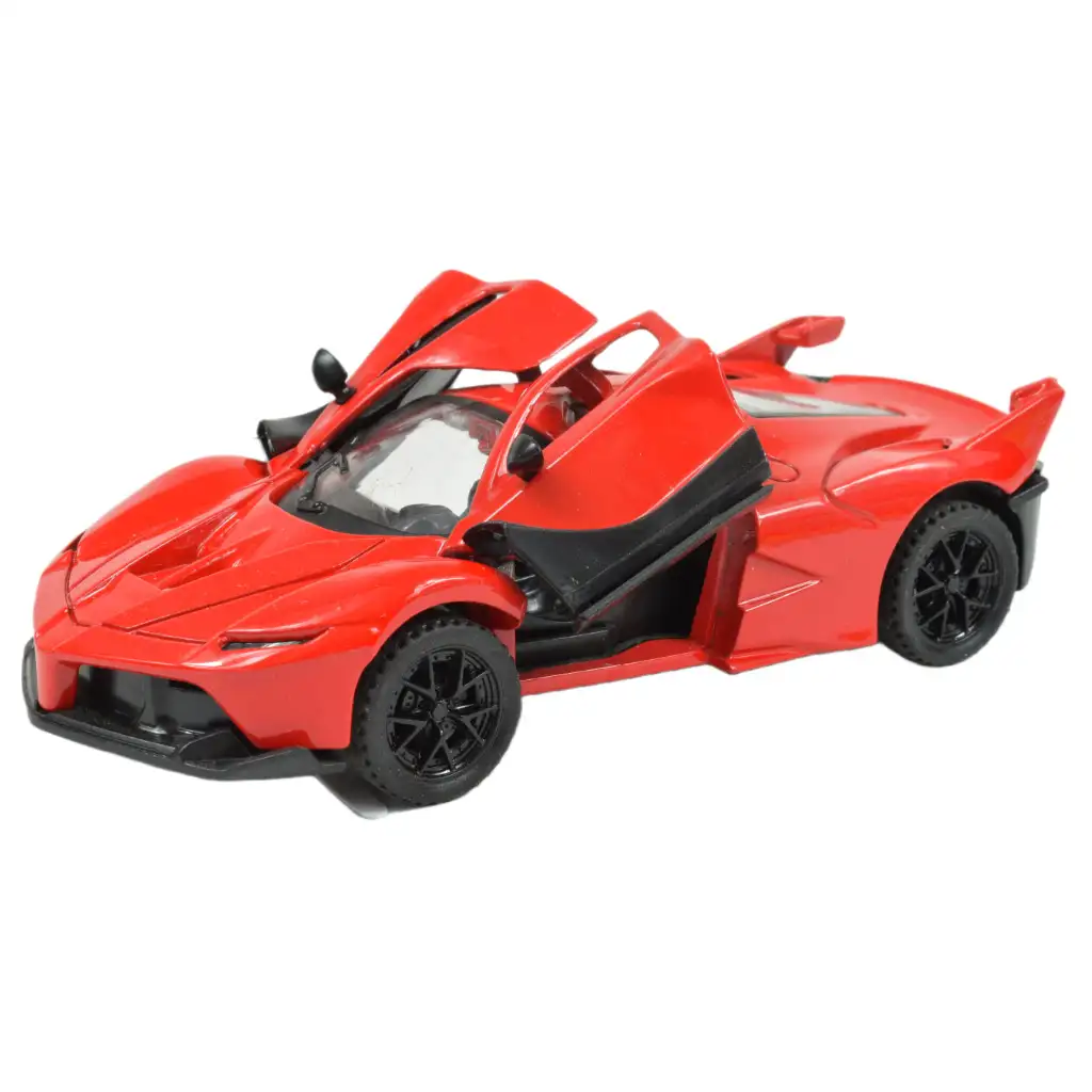 Die-Cast: Fém luxus sportautó nyitható ajtóval, többféle változatban 12cm 1db kép 2