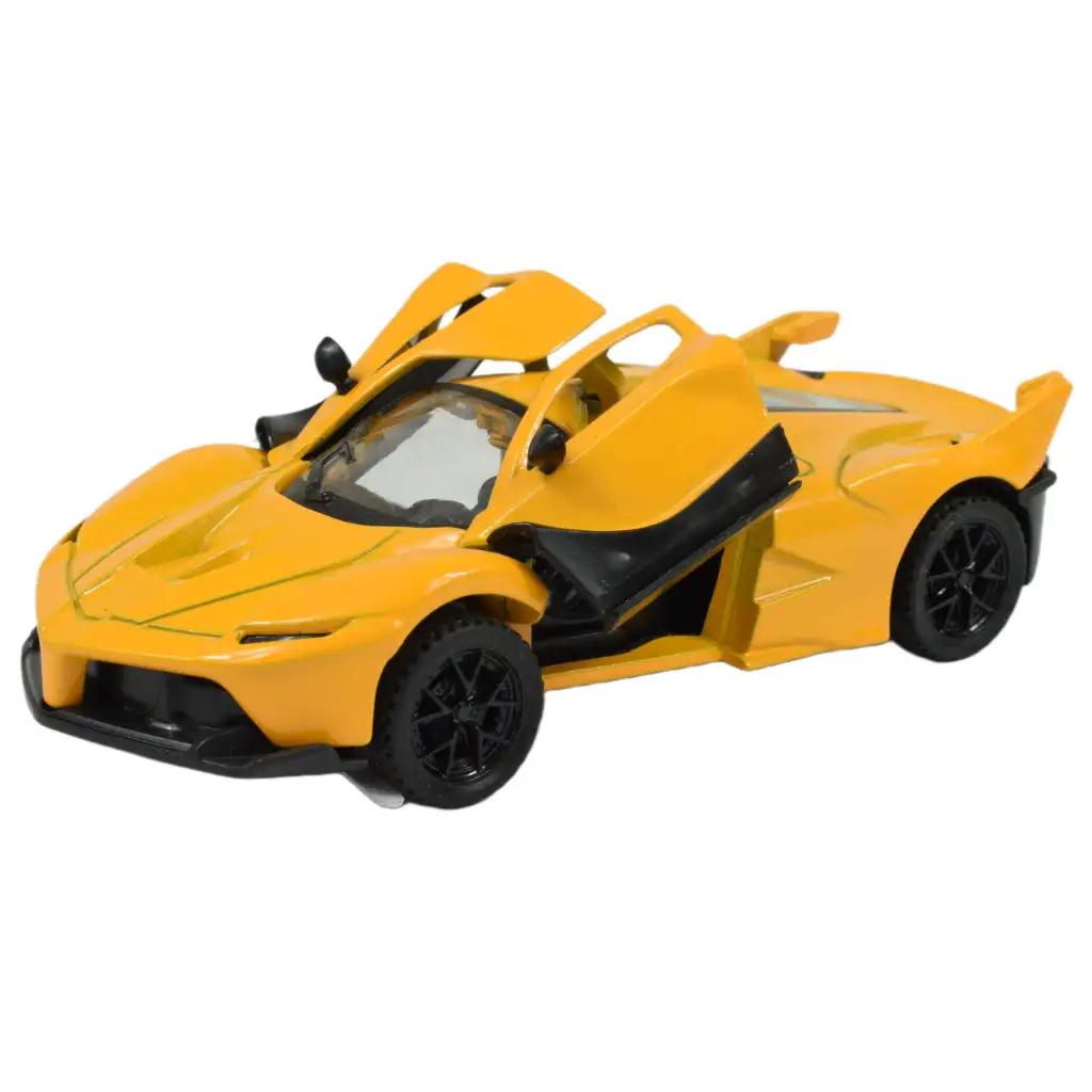 Die-Cast: Fém luxus sportautó nyitható ajtóval, többféle változatban 12cm 1db kép 6