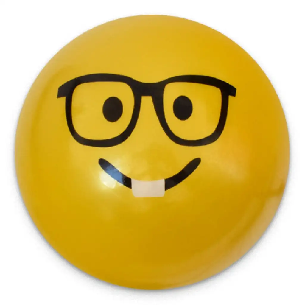 Smiley mintás gumilabda többféle változatban 23cm kép 9