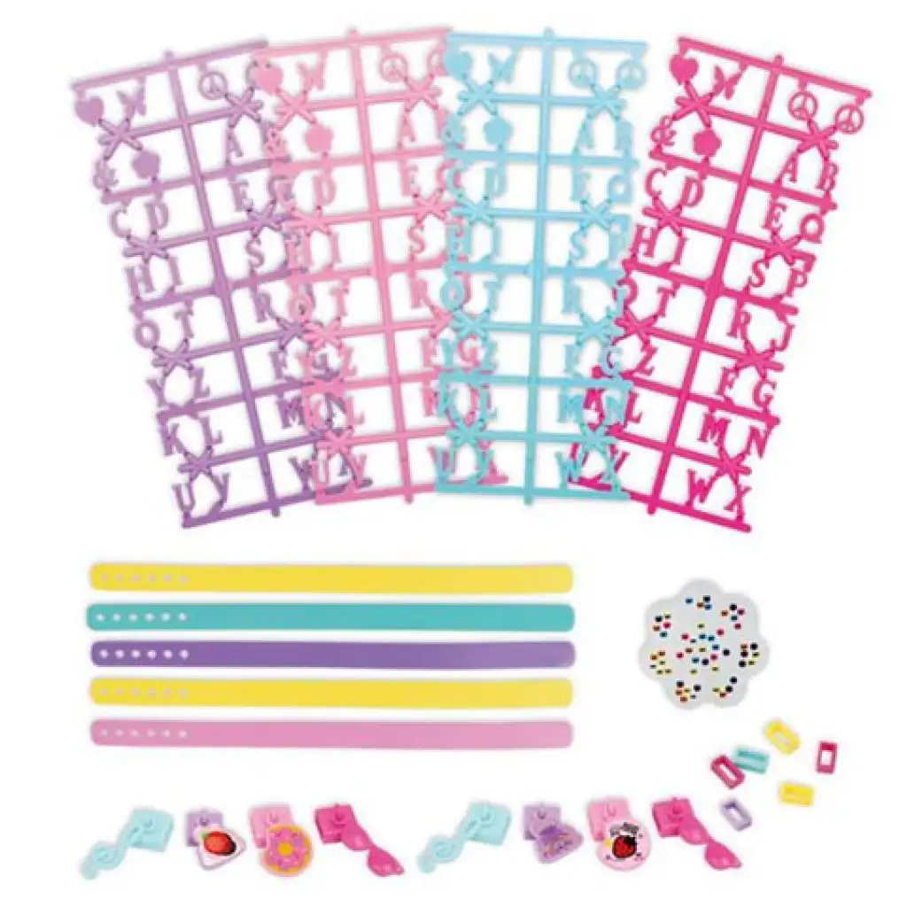 Fashion Star karkötőkészítő szett betűkkel és kiegészítőkkel kép 2