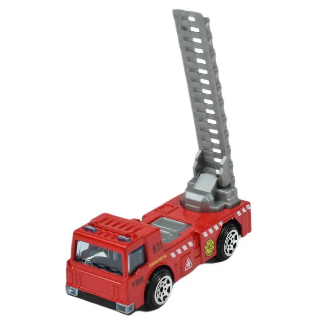 Fire Rescue: Tűzoltósági 6db-os kisautó szett 1/64-es kép 2