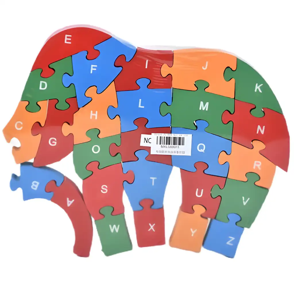 ABC - 123 elefántos fa oktató puzzle kép 6