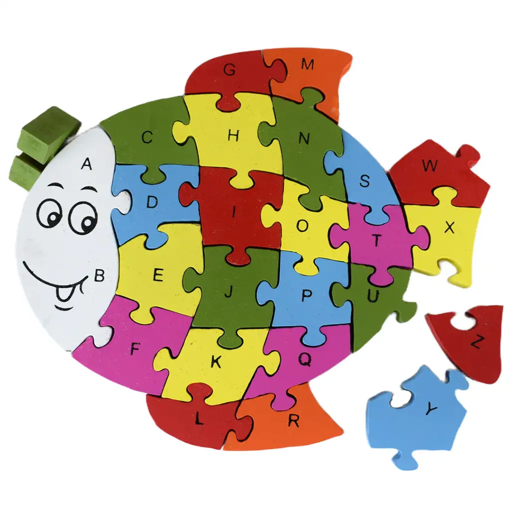 ABC - 123 halas fa oktató puzzle kép 3