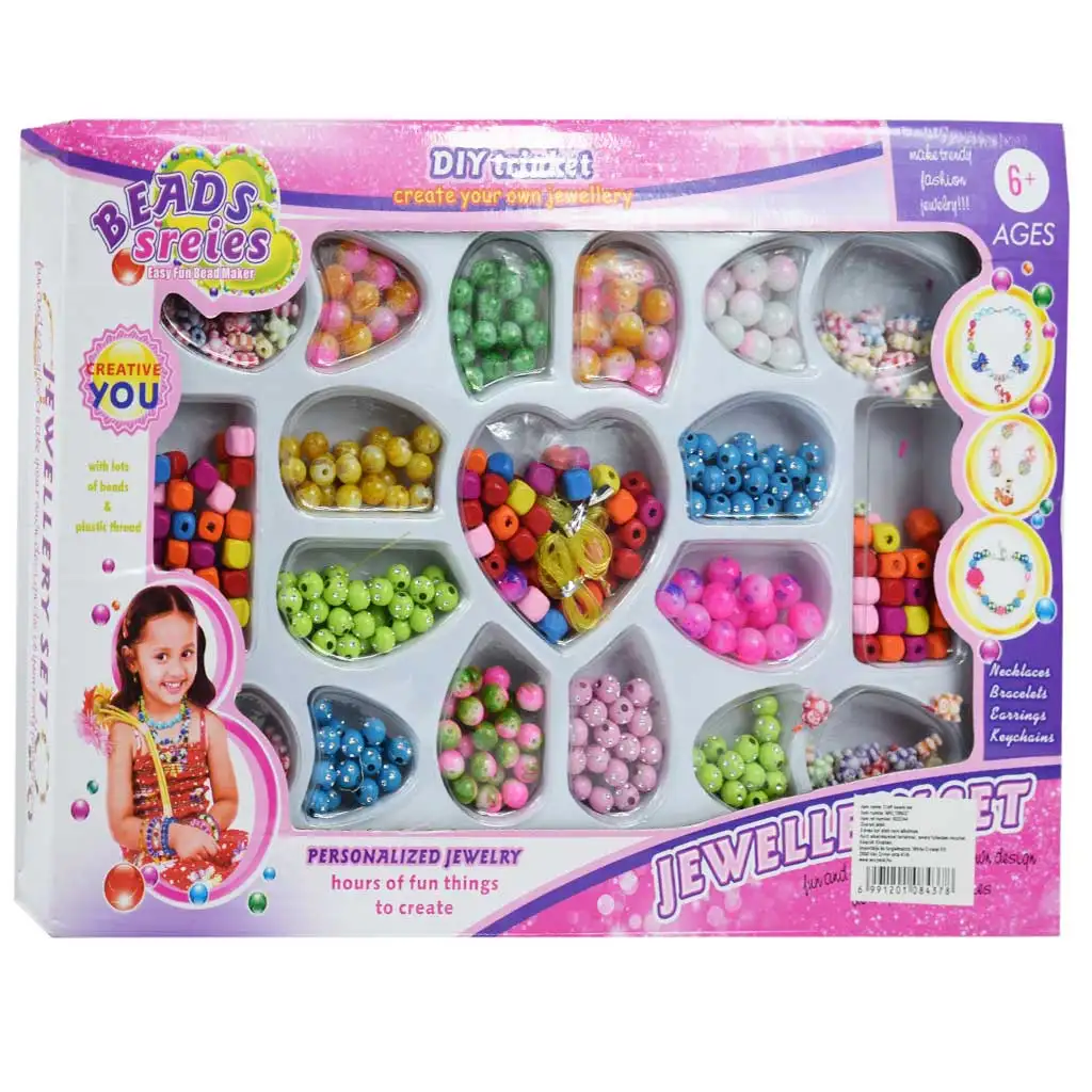 Beads Series: Ékszerkészítő szett 200+ színes gyönggyel