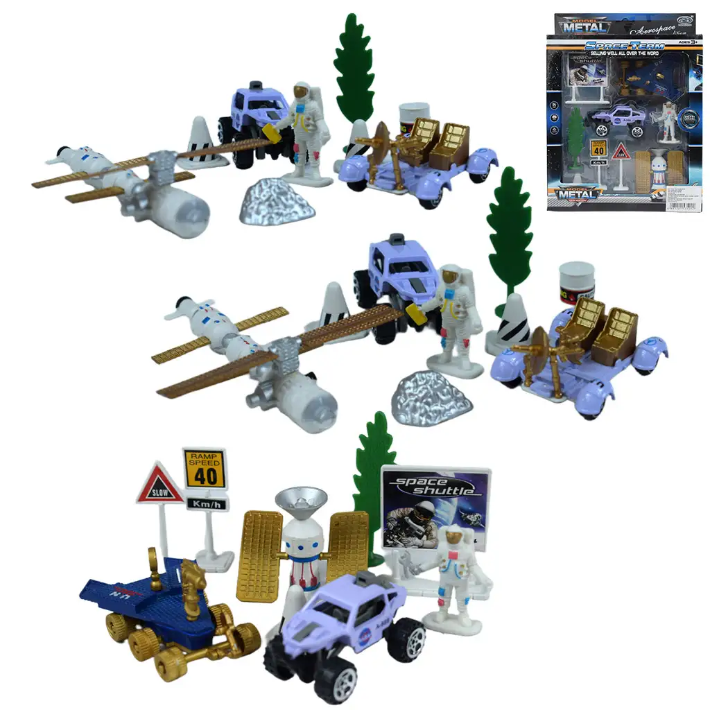 Space Team: Űr játékszett járművekkel és kiegészítőkkel többféle változatban 1db