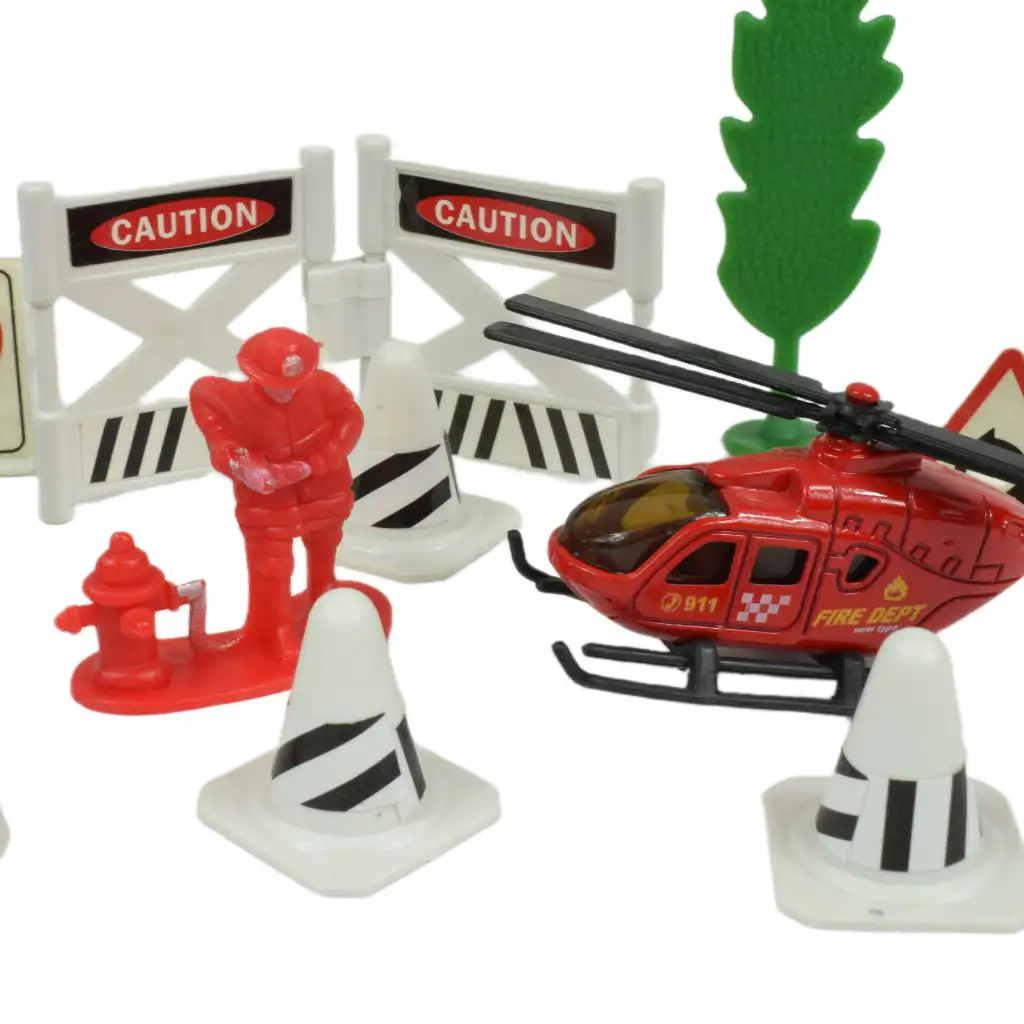 Fire Crew: Tűzoltó játékszett járművekkel és kiegészítőkkel többféle változatban 1db kép 11