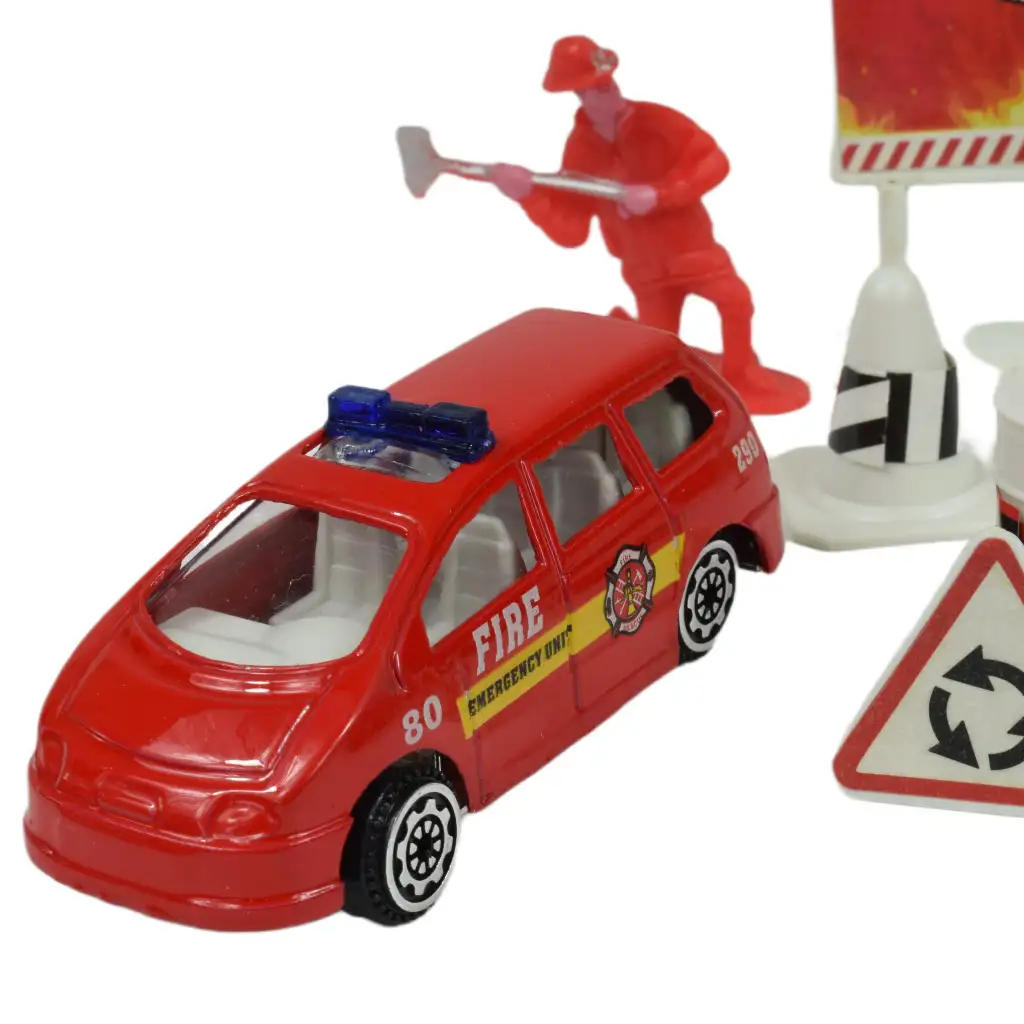 Fire Crew: Tűzoltó játékszett járművekkel és kiegészítőkkel többféle változatban 1db kép 6