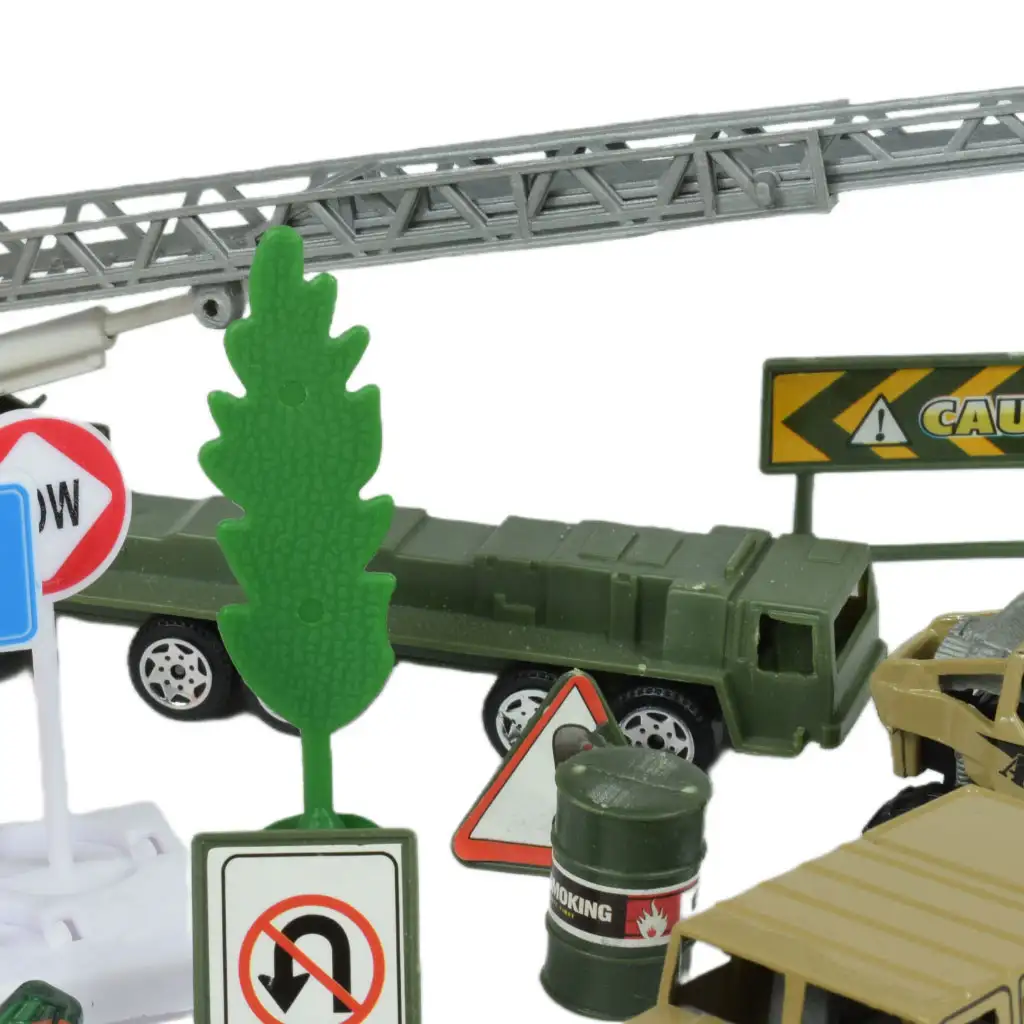 Super Army: Katonai játékszett fém járművekkel és lendkerekes repülővel kétféle változatban kép 4